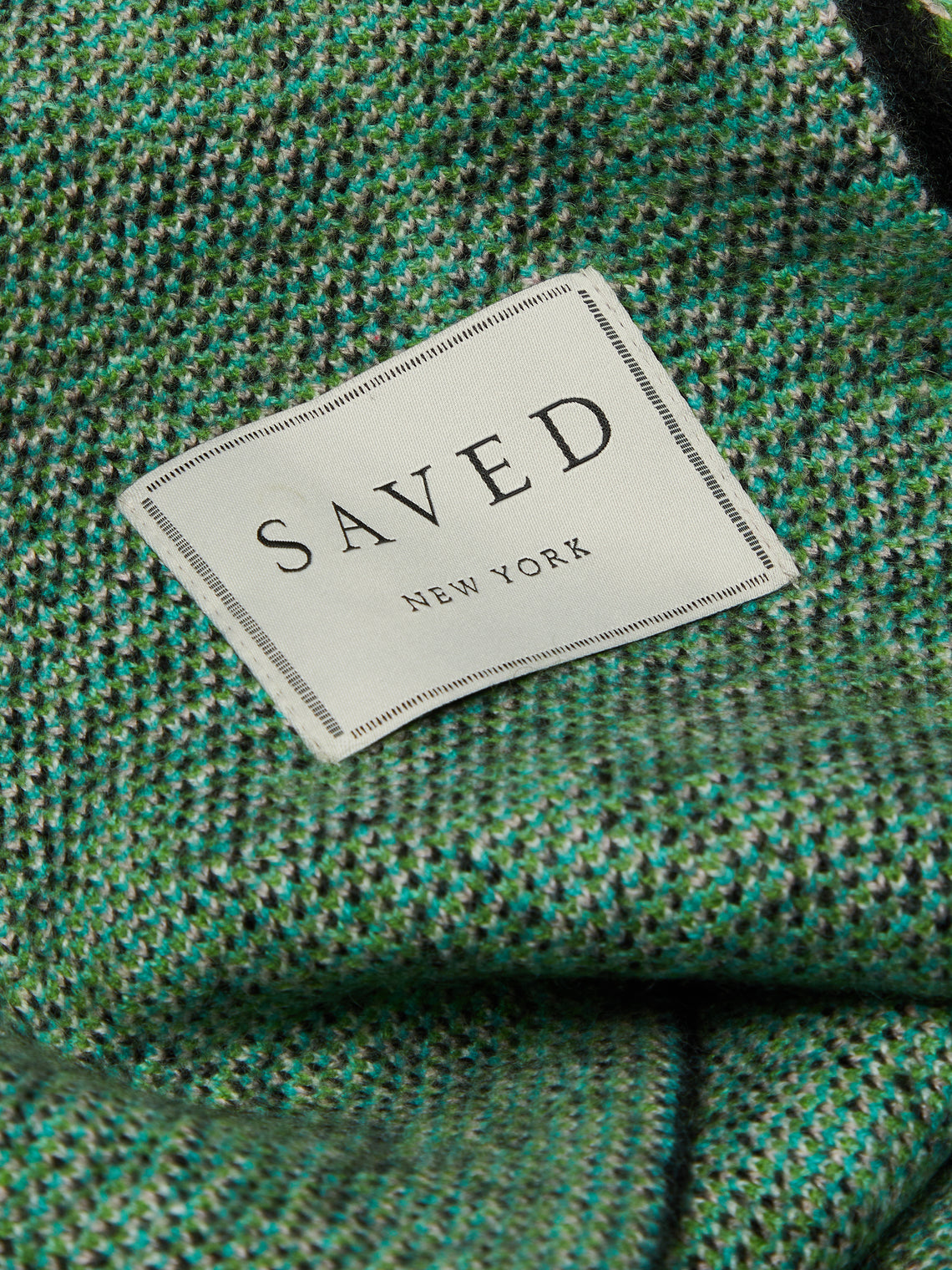 Saved NY - Ferns Cashmere Blanket - Green - ABASK