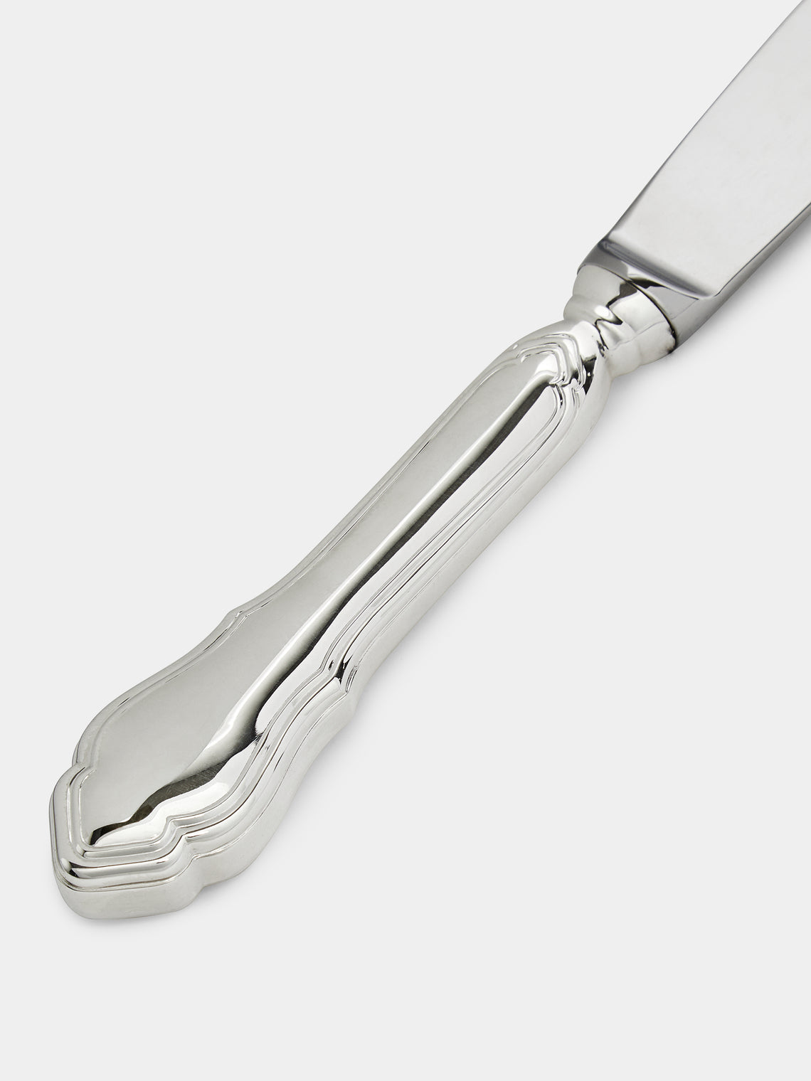 Zanetto - Barocco Silver-Plated Dinner Knife - Silver - ABASK