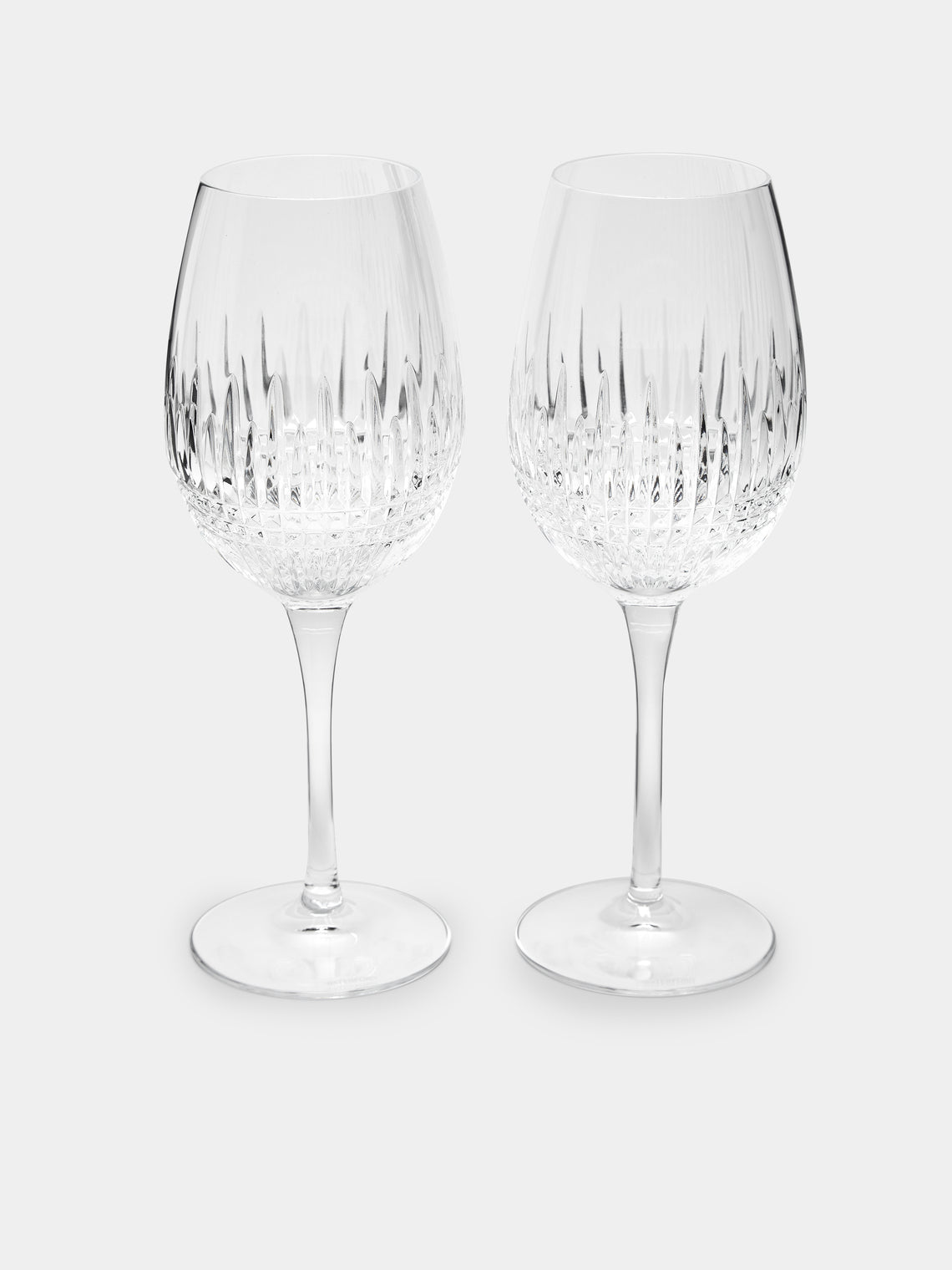 Waterford - Lismore Cut Crystal Red Wine Glasses (Set of 2) - Clear - ABASK