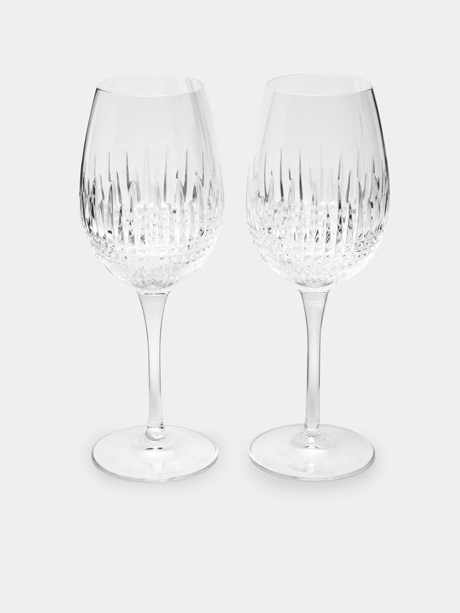 Waterford - Lismore Cut Crystal Red Wine Glasses (Set of 2) - Clear - ABASK