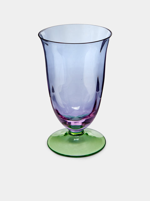 NasonMoretti - Archive Revival 1982 Hand-Blown Murano Water Glass - Purple - ABASK - 