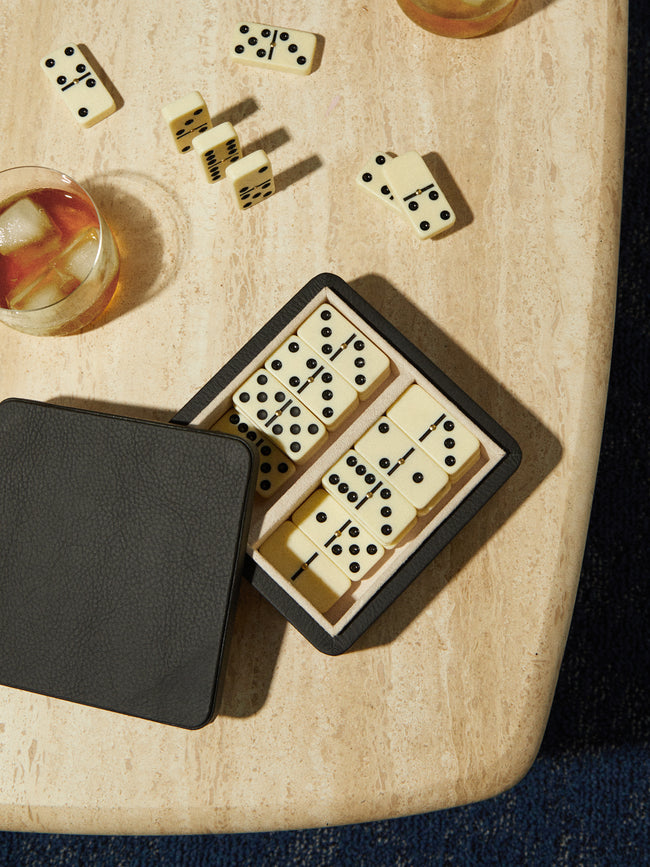 William & Son - Leather Dominoes Set -  - ABASK