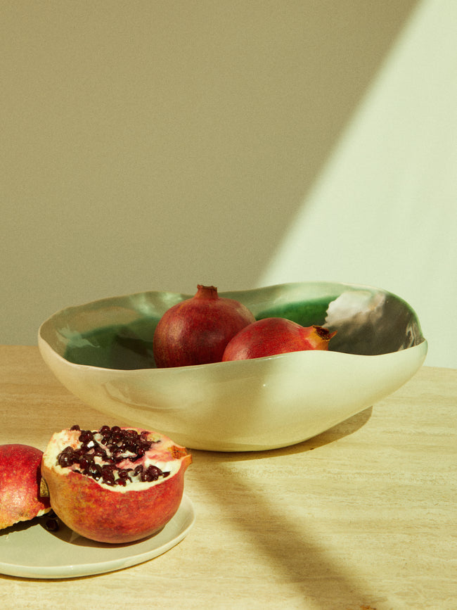 Pottery & Poetry - Hand-Glazed Porcelain Salad Bowl -  - ABASK
