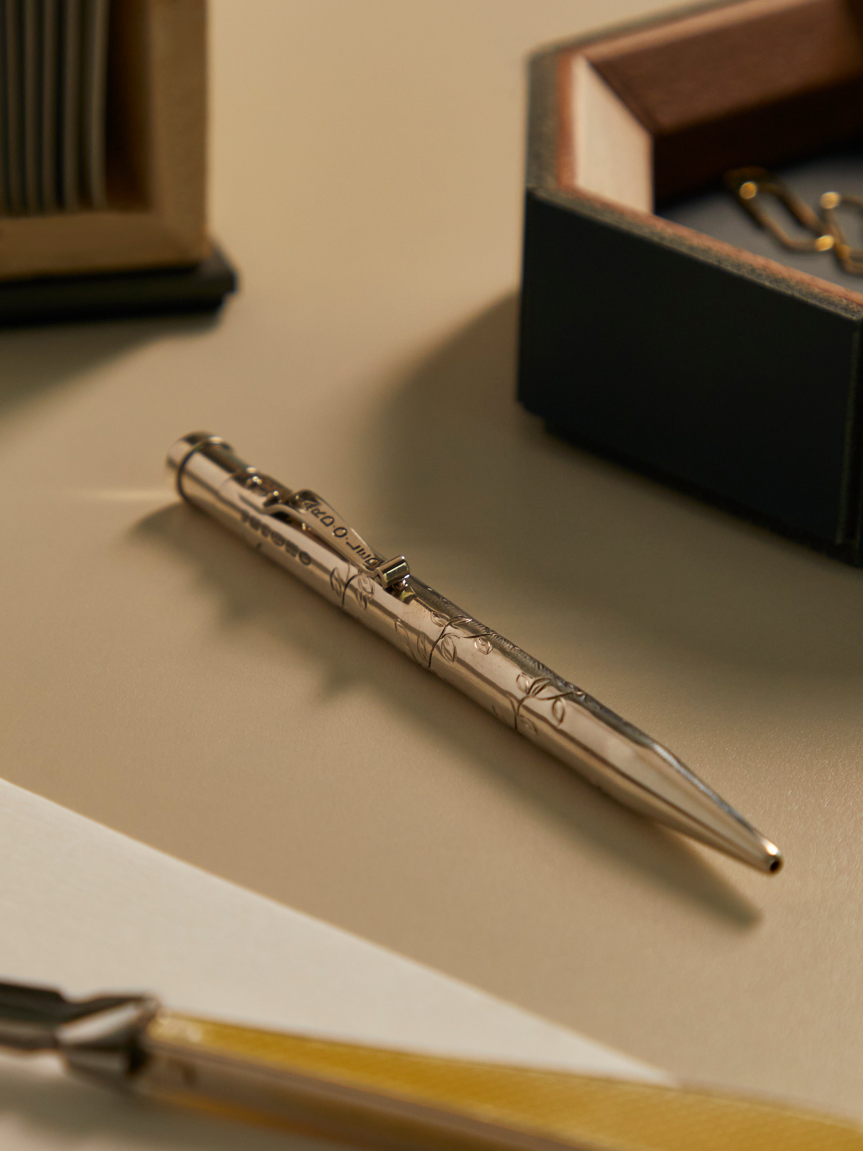 Mayflower Sterling Silver Ballpoint Pen by O Led | ABASK UK