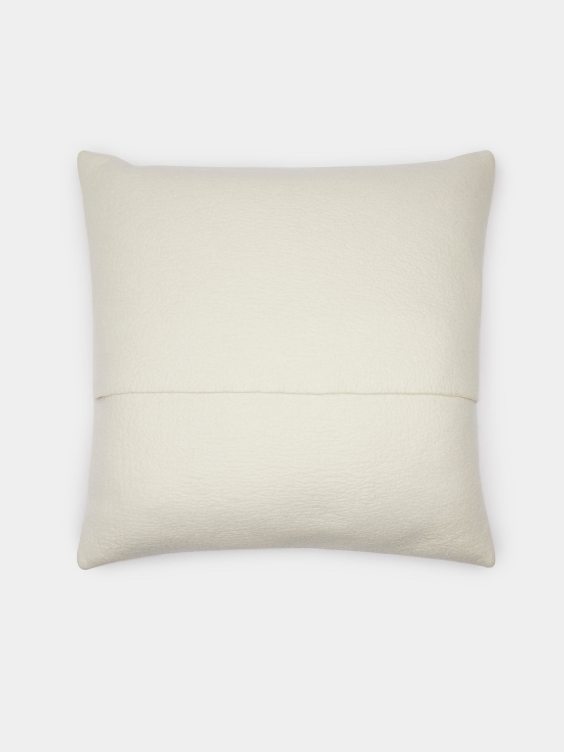 Rose Uniacke - Hand-Dyed Felted Cashmere Large Cushion - Cream - ABASK