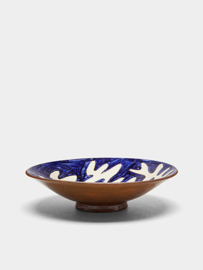 Malaika - Stencil Hand-Painted Ceramic Pasta Bowls (Set of 4) -  - ABASK - 