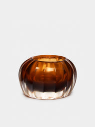 Micheluzzi Glass - Bocia Miele Hand-Blown Murano Glass Vase - Yellow - ABASK - 