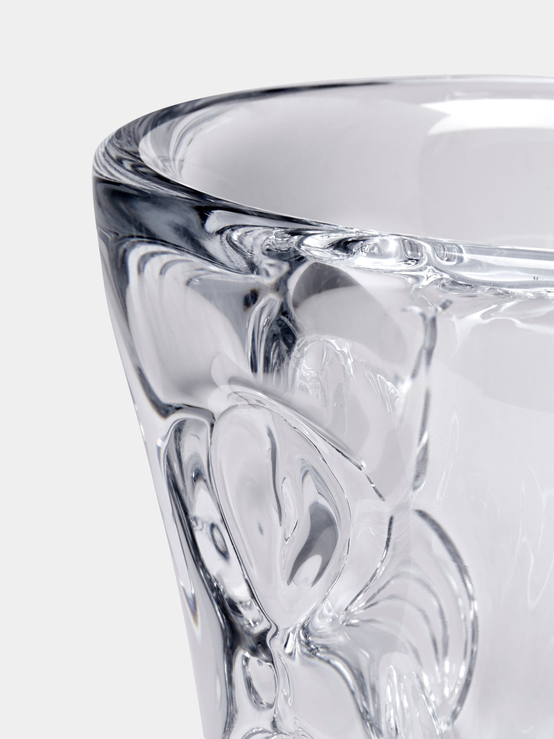 Yali Glass - Mirage Hand-Blown Murano Glass Vase - Clear - ABASK