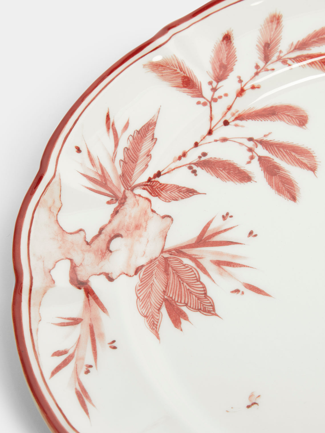 Laboratorio Paravicini - Rocaille Ceramic Dinner Plates (Set of 4) - Red - ABASK