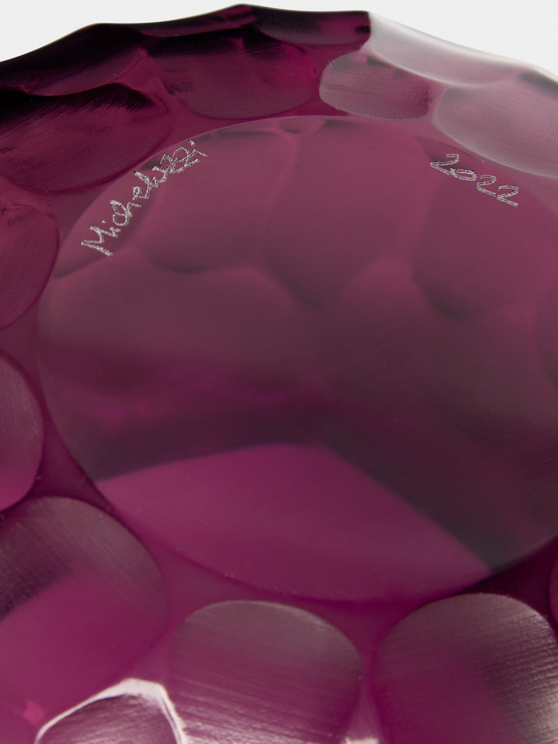 Micheluzzi Glass - Puffo Ametista Hand-Blown Murano Glass Vase - Purple - ABASK
