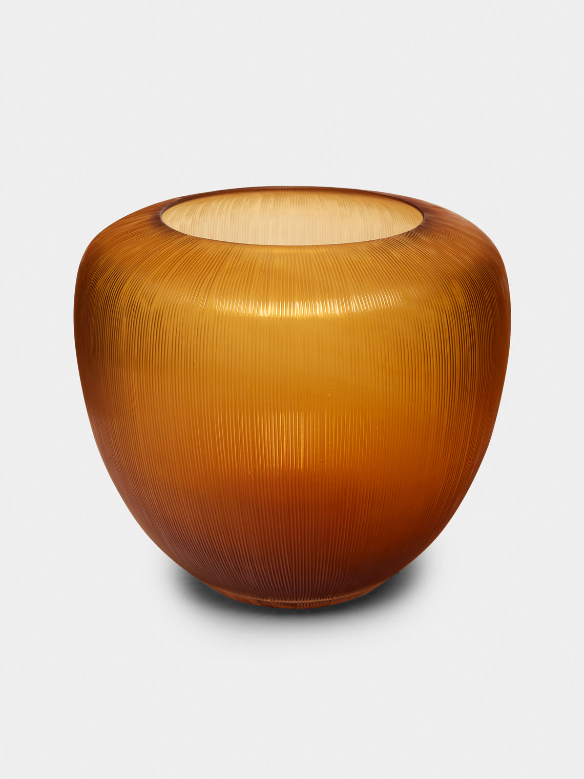 Micheluzzi Glass - Goccia Miele Hand-Blown Murano Glass Vase - Yellow - ABASK - 