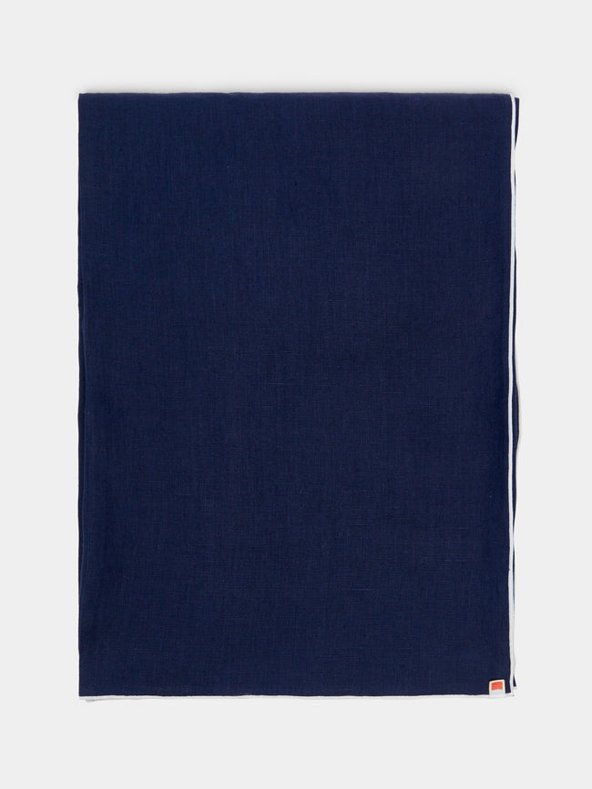 Madre Linen - Hand-Dyed Linen Contrast-Edge Tablecloth -  - ABASK - 