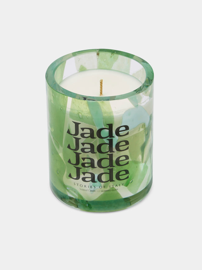 Stories of Italy - Jade Hand-Blown Murano Glass Scented Candle -  - ABASK - 