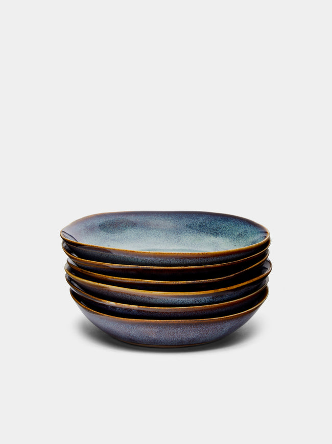 Mervyn Gers Ceramics - Hand-Glazed Ceramic Dessert Bowls (Set of 6) -  - ABASK