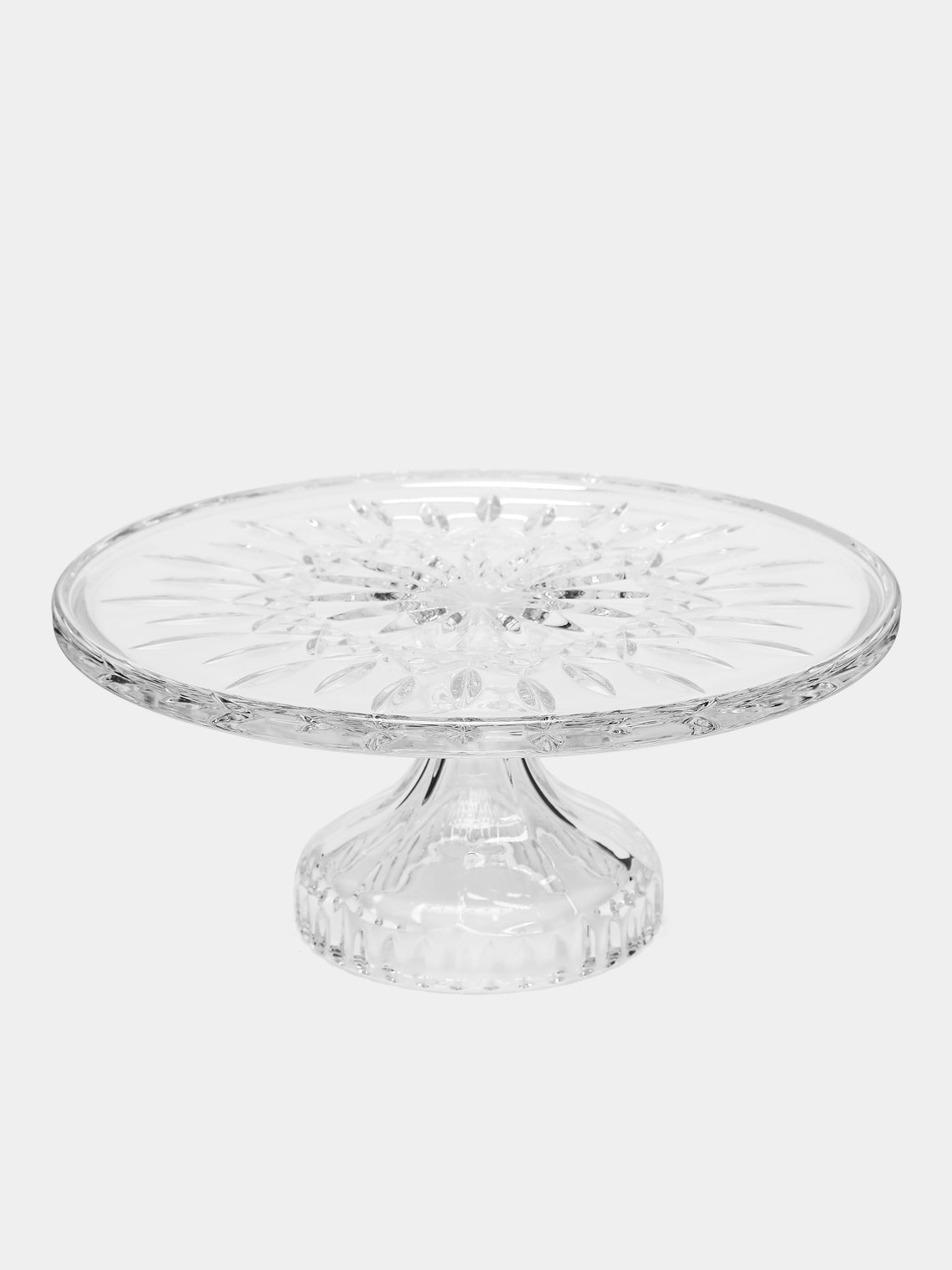 Waterford - Cut Crystal Footed Cake Plate - Clear - ABASK - 