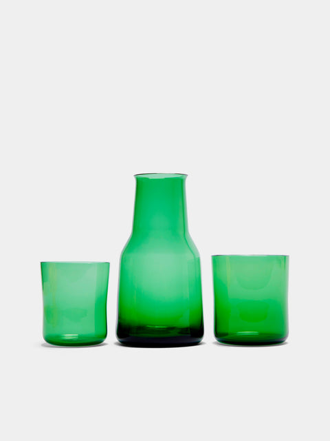 Trio X Murano Glass Pitcher and Highballs Set