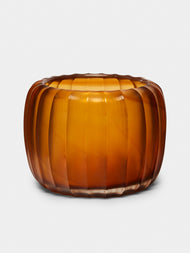Micheluzzi Glass - Pozzo Miele Hand-Blown Murano Glass Vase - Yellow - ABASK - 