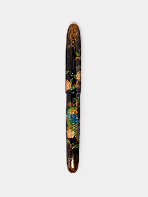 Namiki - Yukari Royale 'Parrot and Peach' Urushi Fountain Pen -  - ABASK - 