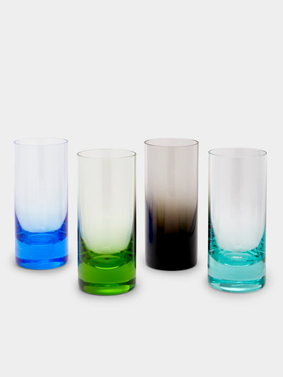 Moser - Hand-Blown Crystal Coloured Highballs (Set of 4) -  - ABASK - 