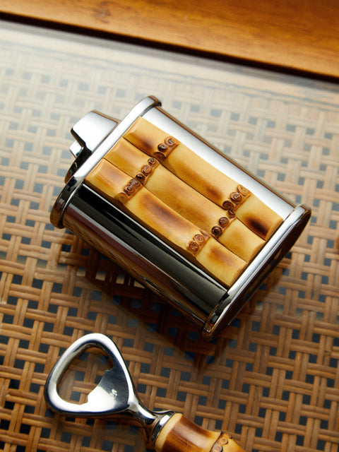 Lorenzi Milano - Bamboo Bic Desk Lighter Holder -  - ABASK