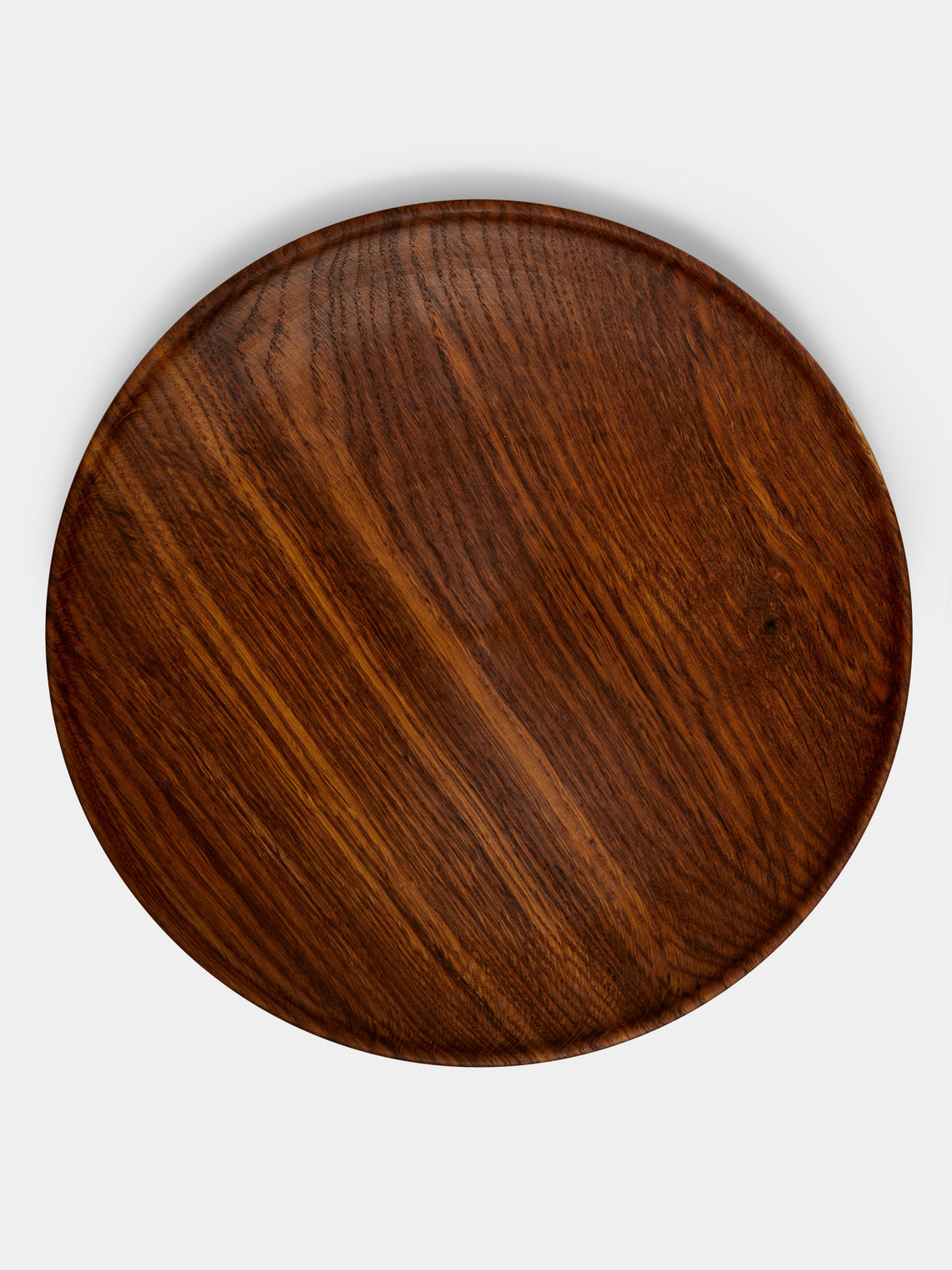 Antonis Cardew - Hand-Turned Brown Oak Large Plate - Brown - ABASK - 