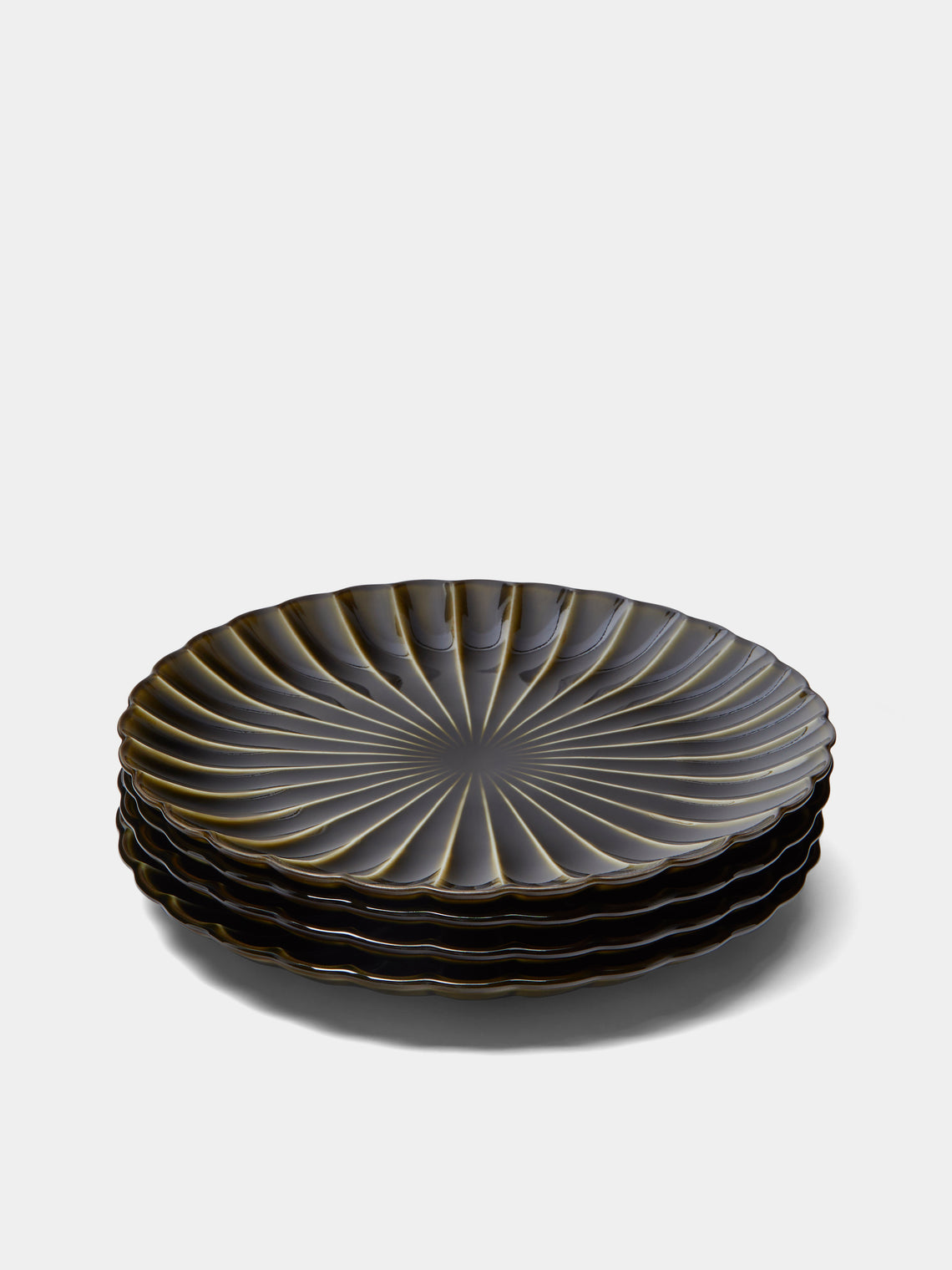 Kaneko Kohyo - Giyaman Urushi Ceramic Dinner Plates (Set of 4) -  - ABASK