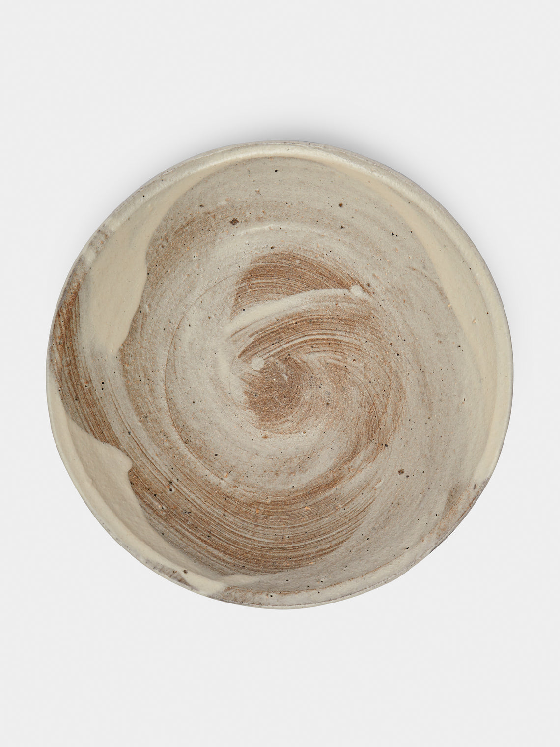 Ingot Objects - Ash-Glazed Ceramic Serving Bowl - Beige - ABASK