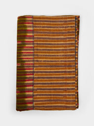 Gregory Parkinson - Turmeric Moss Block-Printed Cotton Rectangular Tablecloth -  - ABASK - 
