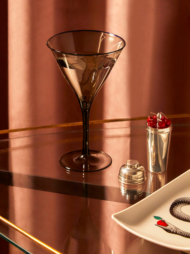 Giberto - Hand-Blown Murano Martini Glass -  - ABASK