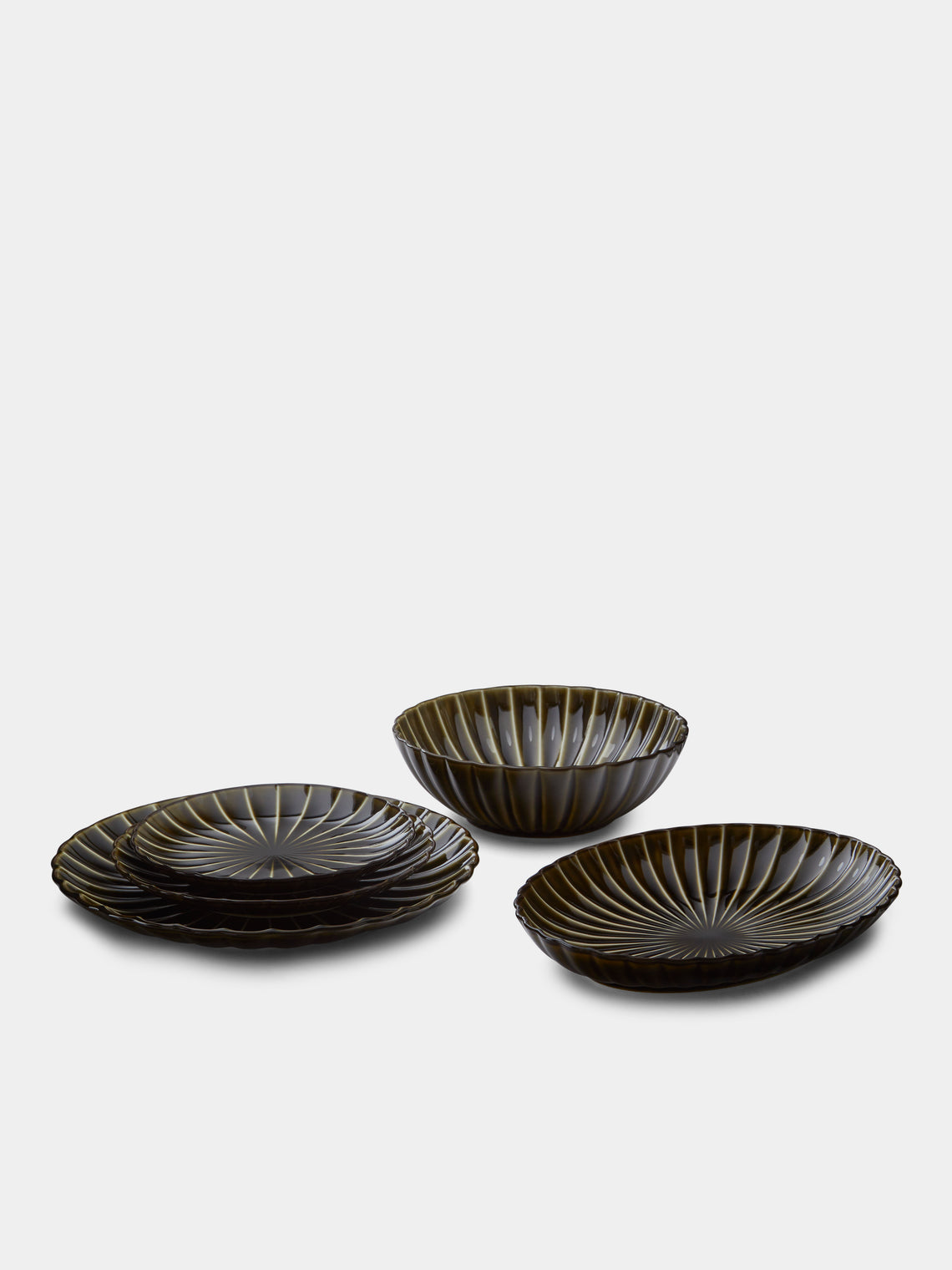 Kaneko Kohyo - Giyaman Urushi Ceramic Dessert Plates (Set of 4) -  - ABASK