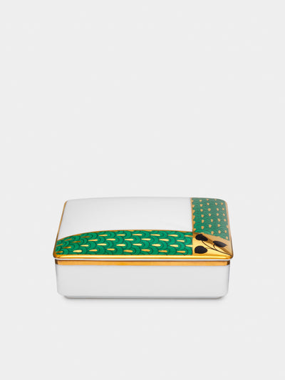 Augarten - Secession Hand-Painted Porcelain Square Box -  - ABASK - 