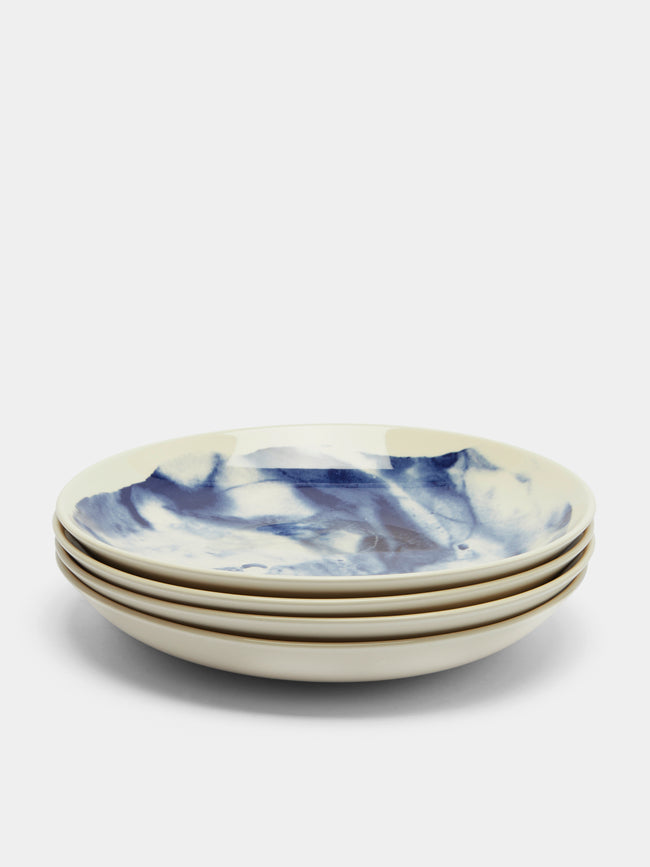 1882 Ltd. - Indigo Storm Ceramic Pasta Bowls (Set of 4) -  - ABASK