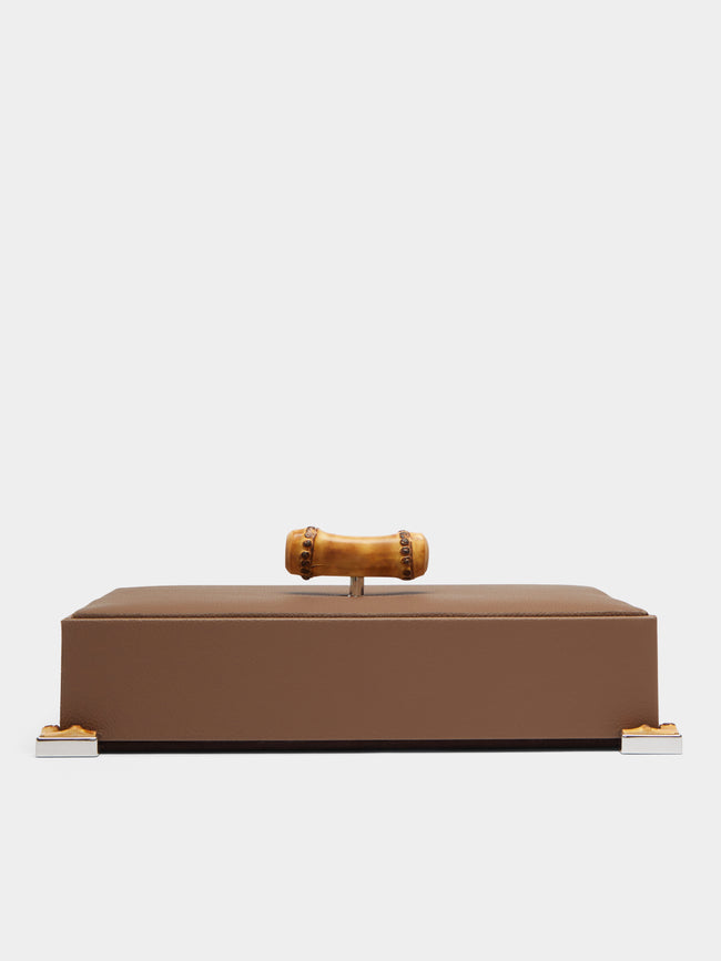 Lorenzi Milano - Bamboo and Leather Rectangular Box -  - ABASK - 