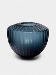 Micheluzzi Glass - Goccia Oceano Hand-Blown Murano Glass Vase - Blue - ABASK - 