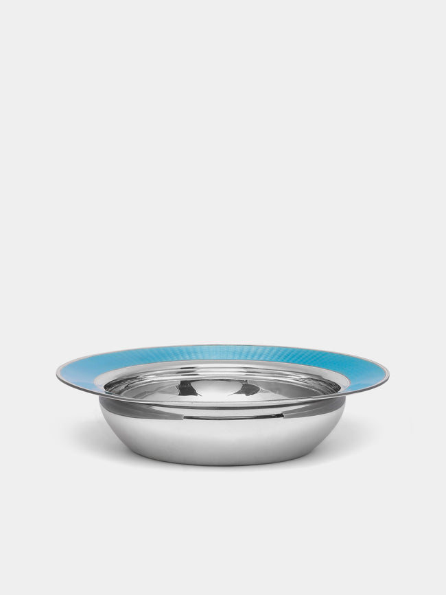 Antique and Vintage - Mid-Century Enamelled Sterling Silver Bowl -  - ABASK - 