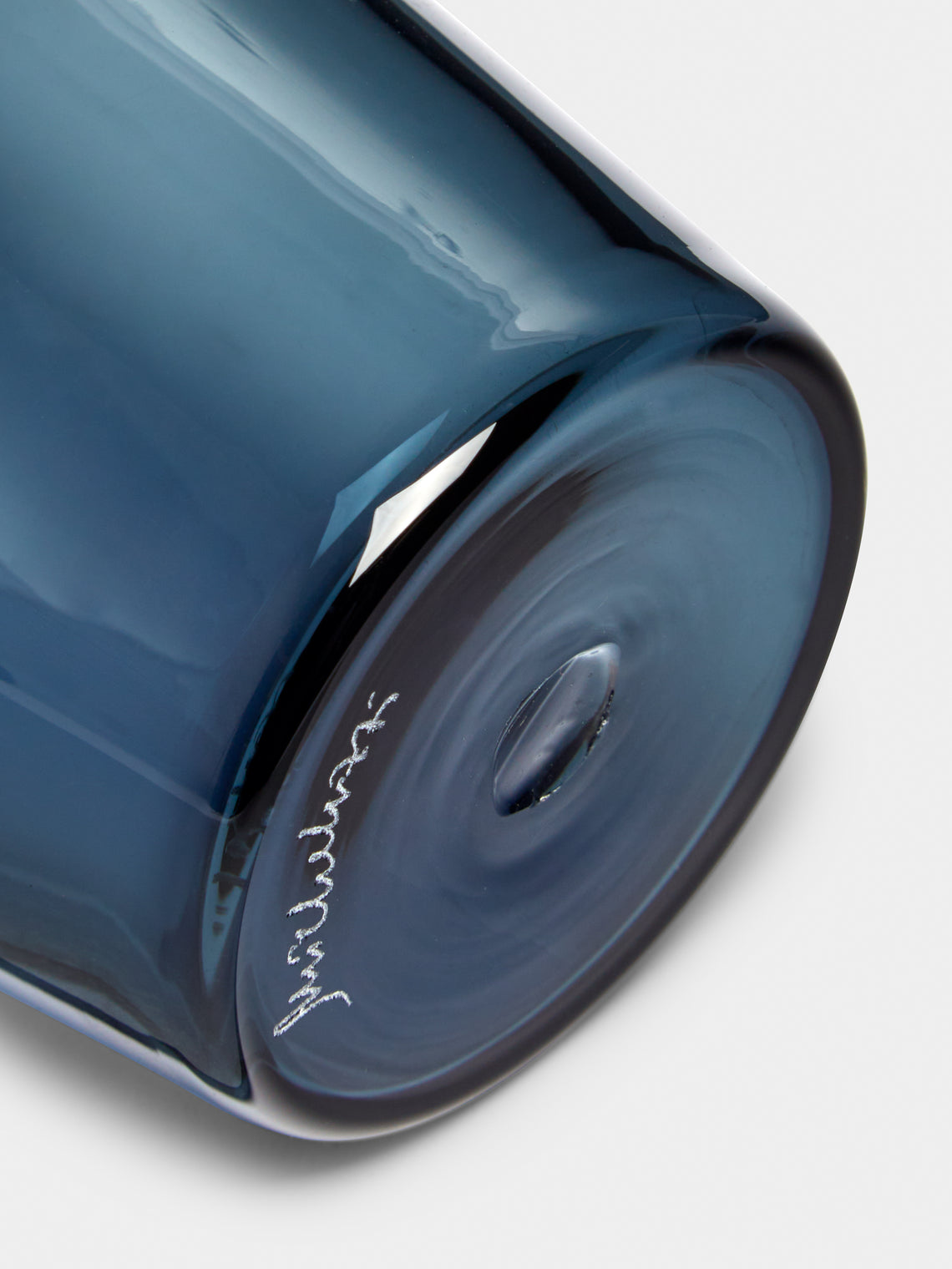 Micheluzzi Glass - Mosso Oceano Hand-Blown Murano Glass Tumbler - Blue - ABASK