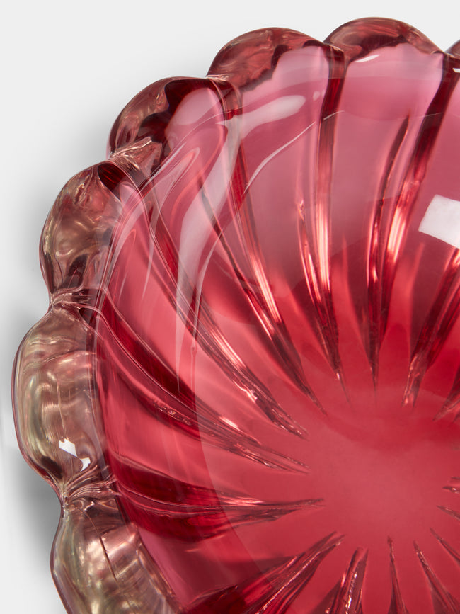 Antique and Vintage - 1955 Seguso Vetri D'art Murano Glass Bowl (Set of 2) - Pink - ABASK