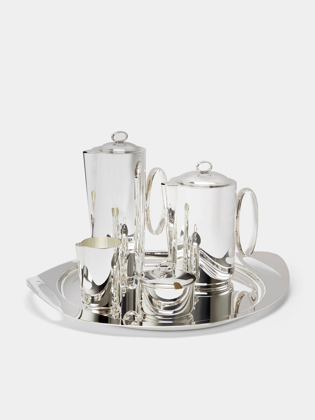 Zanetto - Eye Silver-Plated Tea and Coffee Set -  - ABASK - 
