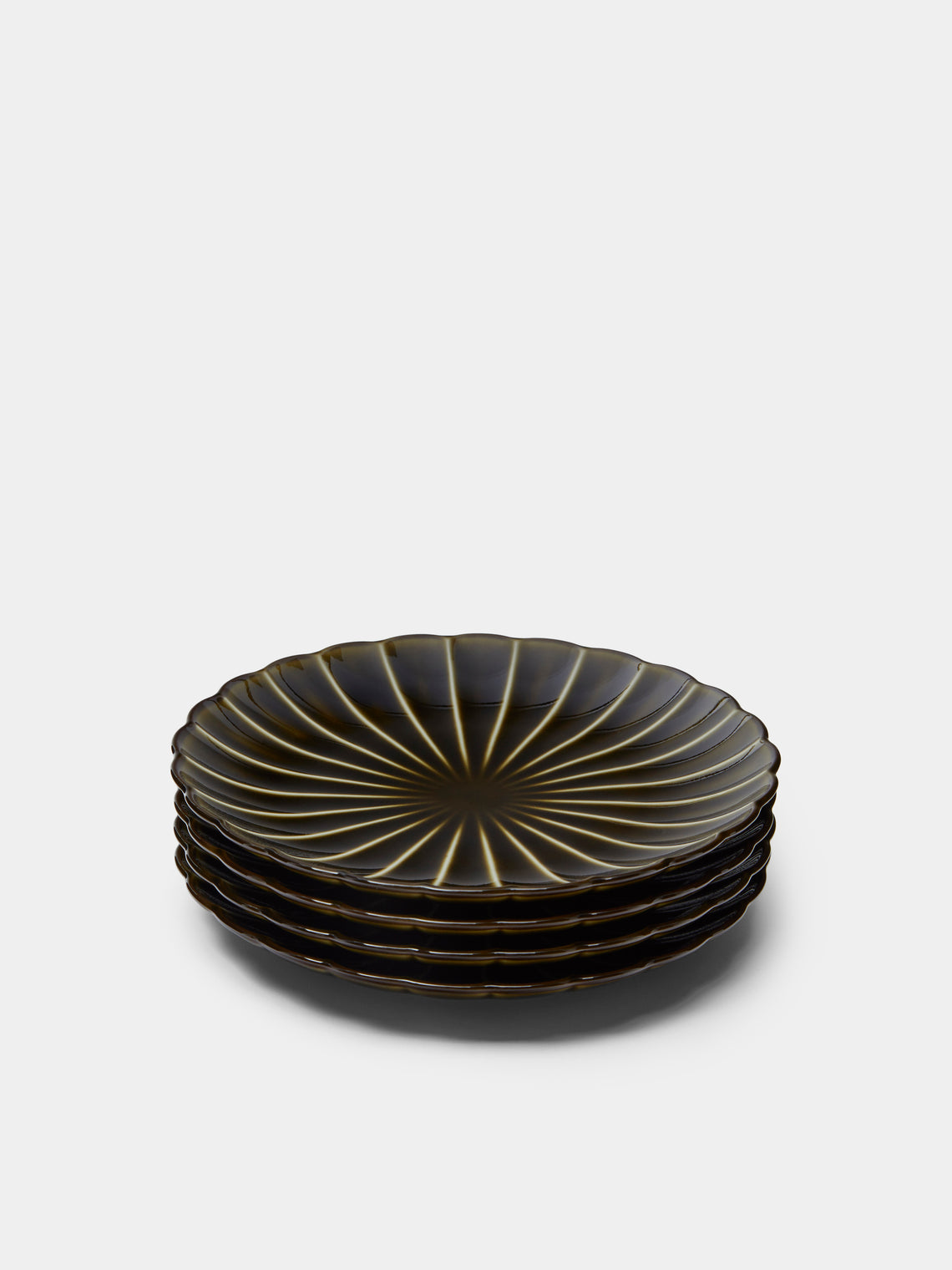 Kaneko Kohyo - Giyaman Urushi Ceramic Side Plates (Set of 4) -  - ABASK