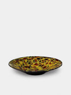 Antique and Vintage - 1950s-1970s Fat Lava Ceramic Bowl - Yellow - ABASK - 
