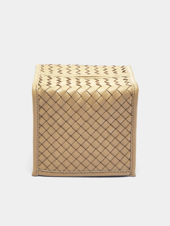 Riviere - Woven Leather Tissue Box -  - ABASK - 