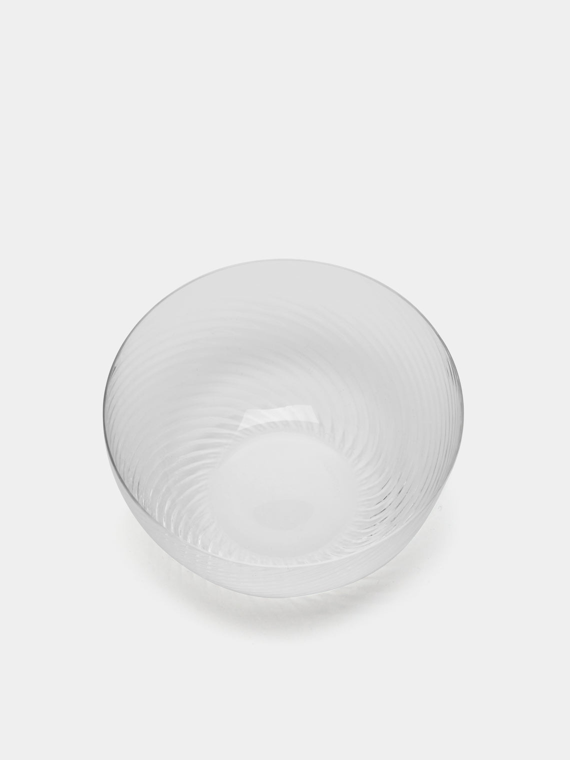 NasonMoretti - Torse Hand-Blown Murano Glass Bowl - Clear - ABASK