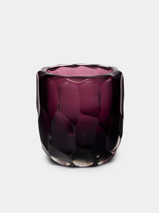 Micheluzzi Glass - Rullo Ametisa Hand-Blown Murano Glass Vase -  - ABASK - 