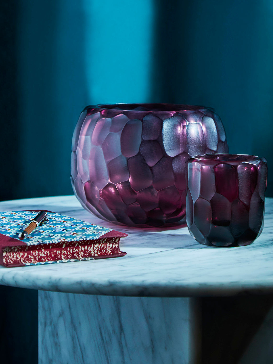 Micheluzzi Glass - Puffo Ametista Murano Glass Vase - Purple - ABASK