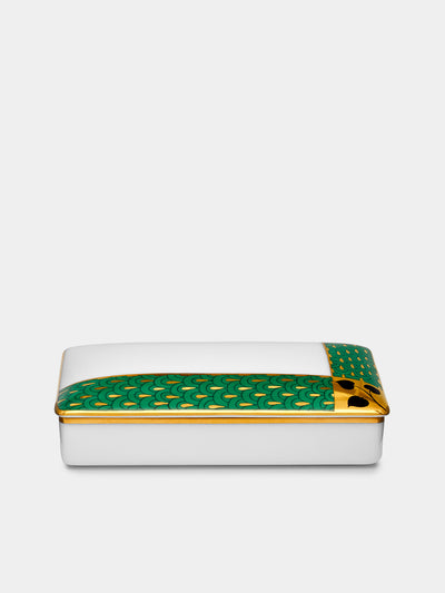 Augarten - Secession Hand-Painted Porcelain Rectangular Box -  - ABASK - 