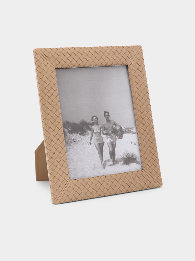 Riviere - Woven Leather Photo Frame -  - ABASK - 