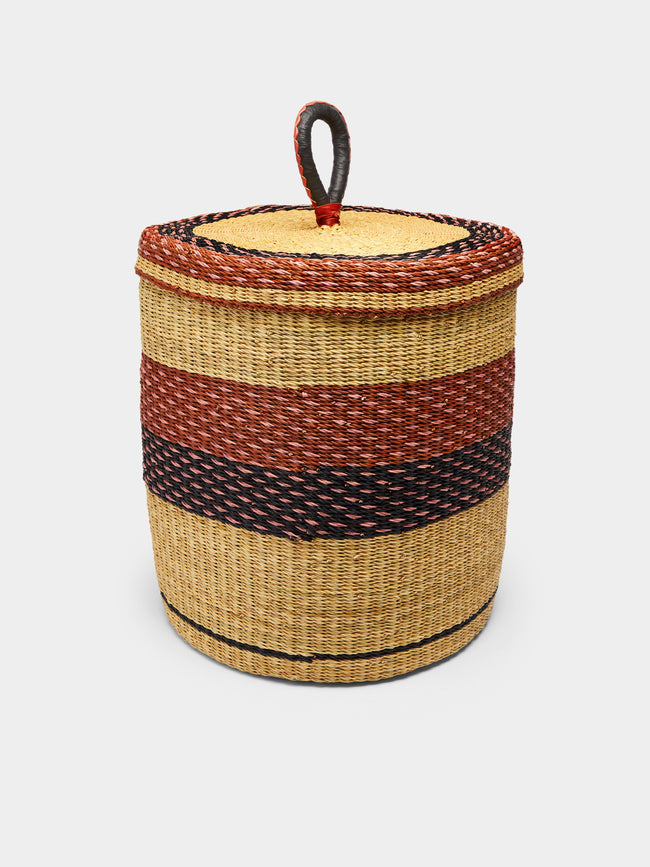 Baba Tree - Handwoven Elephant Grass Lidded Basket -  - ABASK - 