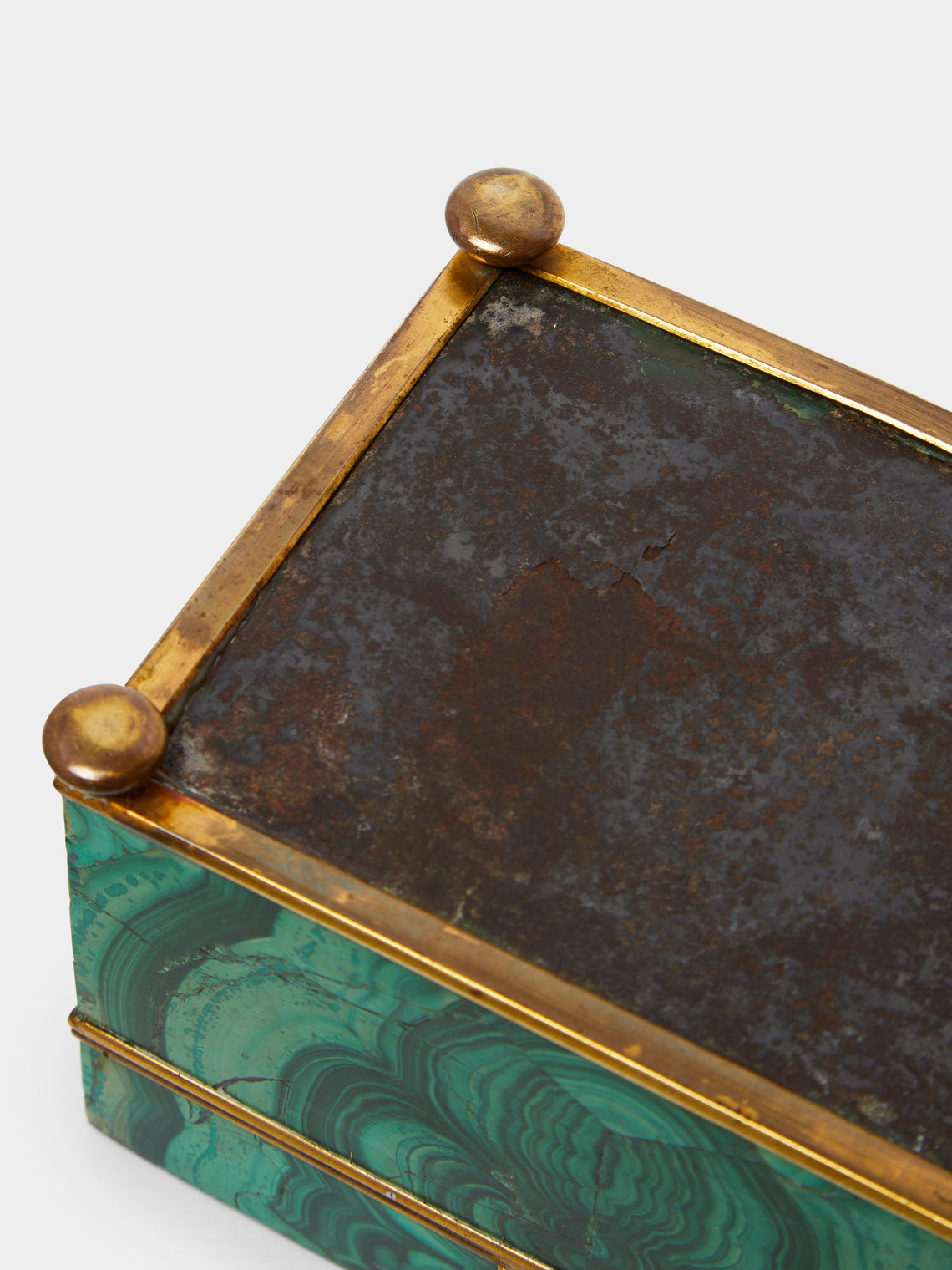 Antique and Vintage - 19th Century Malachite and Gilt Bronze Box -  - ABASK