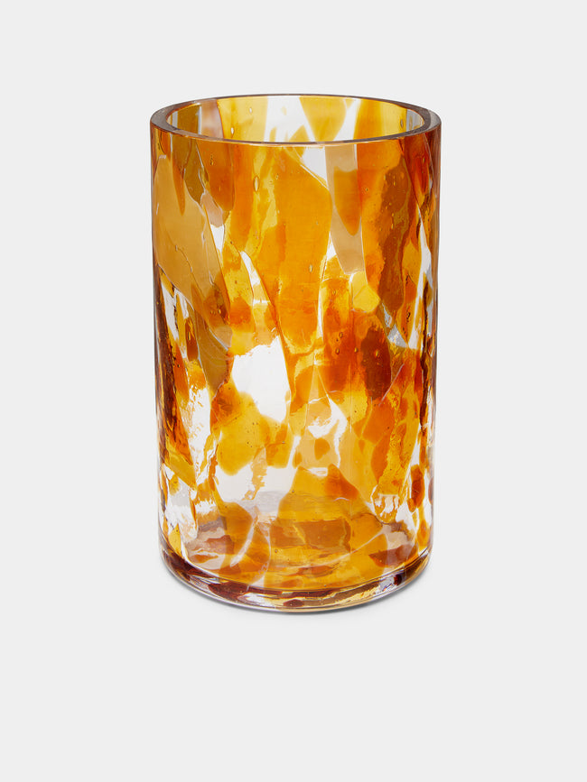 Stories of Italy - Topaz Hand-Blown Murano Glass Vase -  - ABASK - 