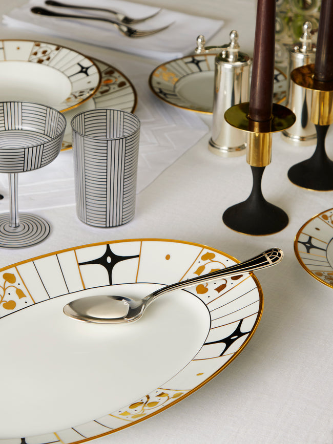 Augarten - Déco Vienne Hand-Painted Porcelain Serving Platter -  - ABASK